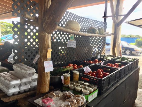 Fruit and vegetables from Zippy Farm, at the Cayman Farmers' Market in George Town