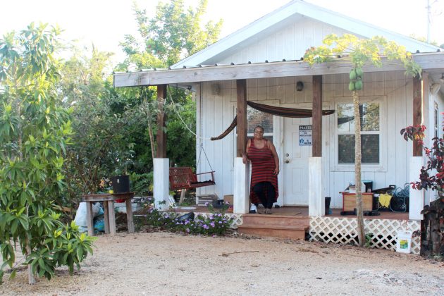 Marilyn Nasirun at her farm in East End