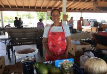 Ms. Dorothy at the Cayman Farmer's Market
