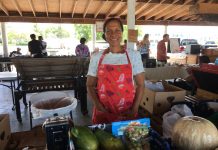 Ms. Dorothy at the Cayman Farmer's Market