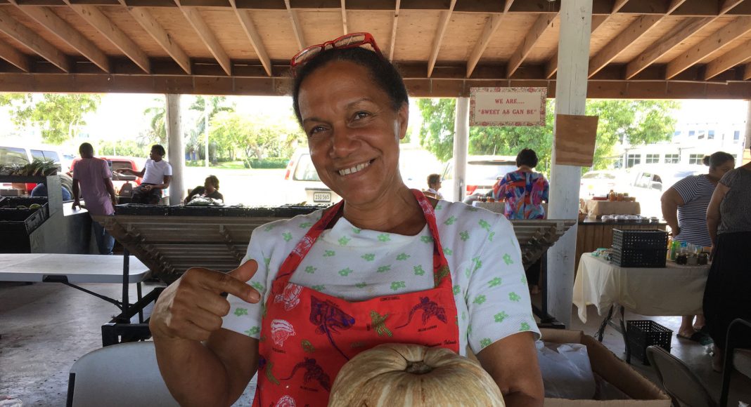 Ms. Dorothy at the Cayman Farmers' Market