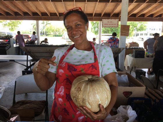 Ms. Dorothy at the Cayman Farmers' Market
